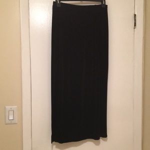 Black maxi length skirt